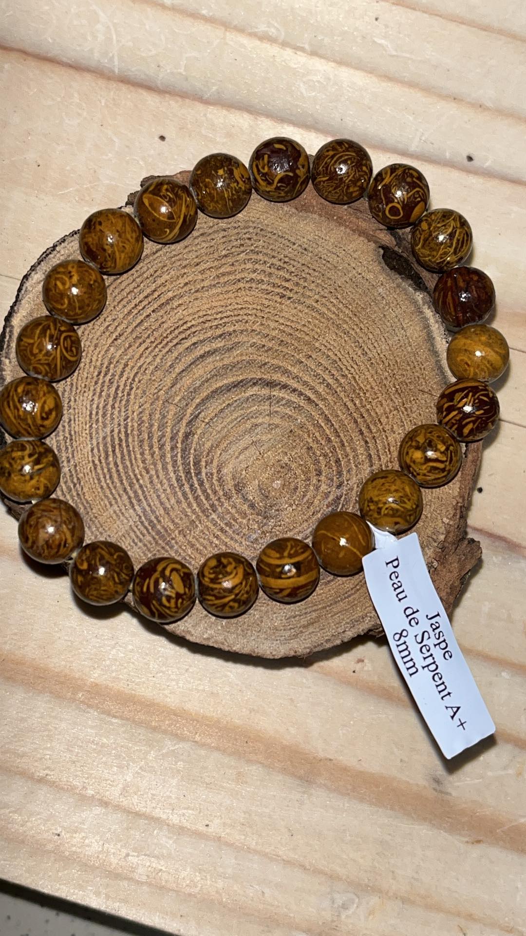 bracelet peu serpent