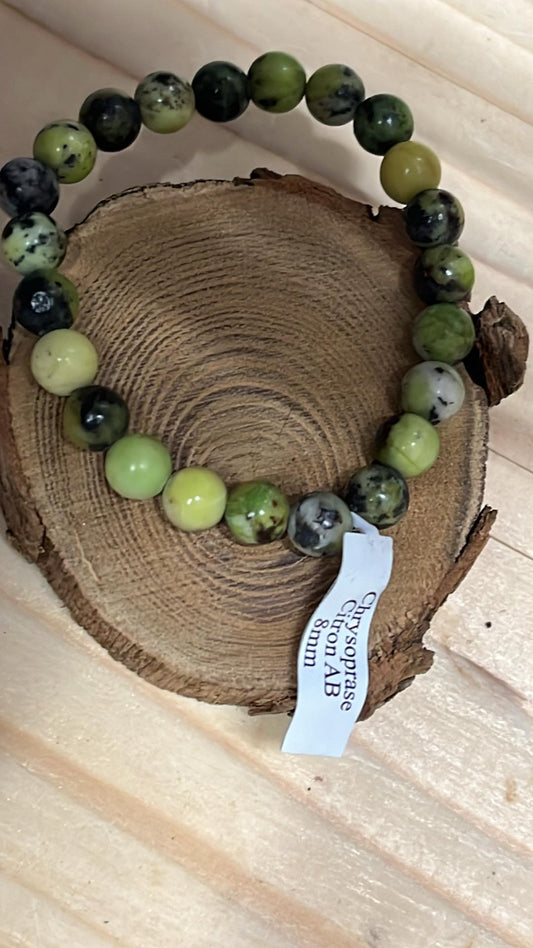 bracelet chrysoprase